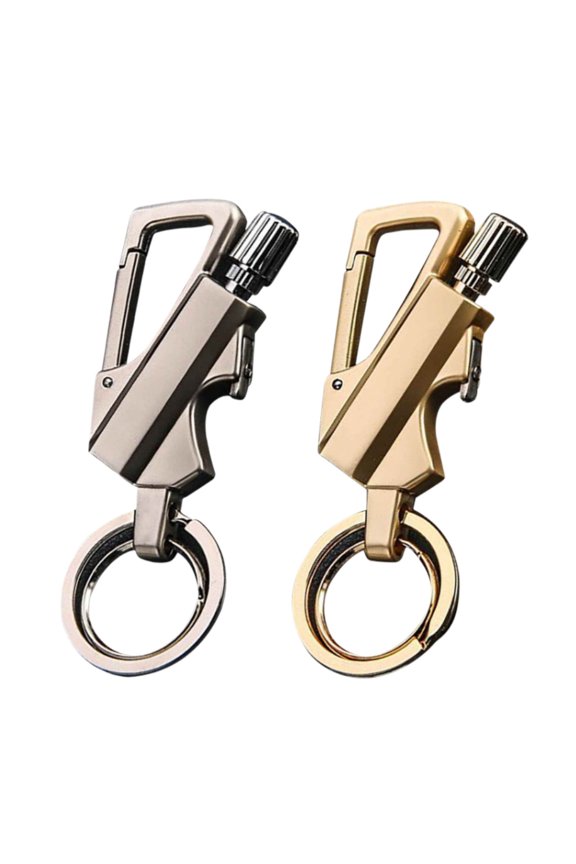 2PACK Permanent Match with Bottle Opener Metal Keychain Lighter, Reusable Waterproof Flint Matchstick Fire Starter for Camping Hunting, Dad Gifts from Daughter Son, Fathers Day Gifts