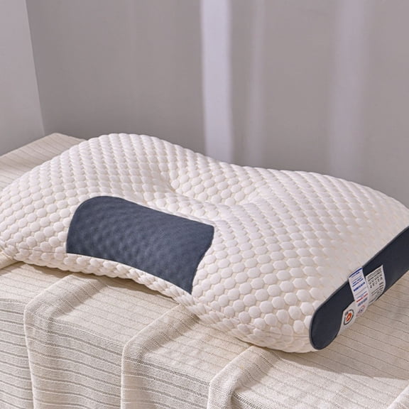 RuWeoMaa 2Pack Bundle Cervical Neck Pillow for Sleeping,Ergonomic Contour Side Sleeper Pillows Perfect for Families,Orthopedic Pillow for Neck Relief Support,Memory Foam Pillows Back Stomach Sleepers