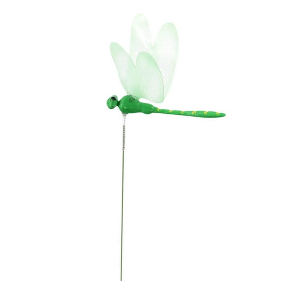 RuWeoMaa 30 Pcs Plant Support Stakes,Garden Stakes Decorative, Dragonfly Garden Decor,Lifelike 3D Big Dragonfly PVC Dragon Fly Garden Stake for Indoor Outdoor Yard Balcony Plant Flower Pot Decor