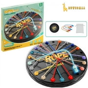RuWeoMaa Brainy Knots Rope Untangling Game, Twisted Rope Puzzle Game, Rope Knots Untangle Stack Puzzle Sorting Board Game, Brain Teaser Fine Motor Skills Toys, String Solution Central Lacing Toys