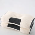 thumbnail image 1 of RuWeoMaa Cervical Protection Knitted Pillow Moisture-wicking And Breathable,Cervical Protection, Sleeping Pillow Core,Home, Bedding, Living Room Bedroom Decoration, 1 of 10