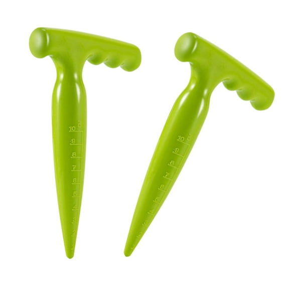 RuWeoMaa Dibber Planter Tool Seed Planter Tool Seed Spreader,Soil Puncher Garden Hole Puncher for Planting Soil Dibbler,Mini Seed Dispenser