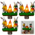 thumbnail image 1 of RuWeoMaa Easter Bunny Bonfire Flashing Night Light, Bunny Campfire Nightlight,Easter Rabbit Night Light, Easter Rabbits Campfire Flicker Flame Nightlight for Easter Rooms Decoration Party Favor, 1 of 9