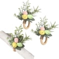 thumbnail image 1 of RuWeoMaa Floral Napkin Rings,Easter Egg Napkin Rings,Spring Napkin Rings,Greenery Napkin Rings Napkin Rings Set for Easter Decoration Dinner Weddings Parties (2pcs), 1 of 7