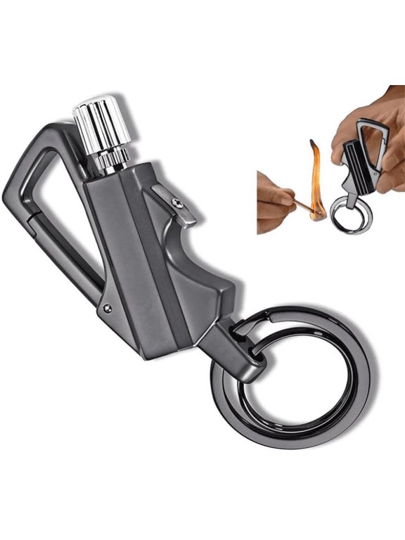 Forever Match Keychain Lighter, Outdoor Match Kerosene Lighter, Multi-Purpose Use, Suitable for BBQ, Candles, Men's Gift,Dad Gifts from Daughter Son,Fathers Day Gifts Under $20