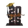thumbnail image 1 of RuWeoMaa Graduation Decorations 2025,Wooden Table Sign Graduation season,Graduation Centerpieces for Table Decorations 2025, 8" X 6"(Black), 1 of 7