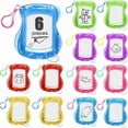 thumbnail image 1 of RuWeoMaa Magnetic Drawing Boards - Set of 6 Mini Doodle Boards - Kids Erasable Magnetic Drawing Boards with Zip Tie Keychain Boost Creativity, Fine Motor Skills - Keychain Party Favors, 1 of 7