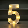 thumbnail image 1 of RuWeoMaa Marquee Light Up Numbers, Light Up Numbers for Baby Shower Anniversary, Pre-cut Foam Board Set for Birthdays Party Decor Wedding Decoration,Graduation Decor, 1 of 5