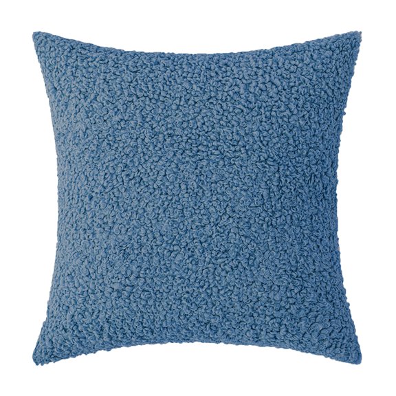 RuWeoMaa Shearling Throw Pillow Covers 18x18 Inch Set of 2,Furry Faux Fur Teddy Boucle Textured Cushion Covers,Soft Fluffy Decorative Pillow Case,Home Decor for Couch Bed Living Room Office Car