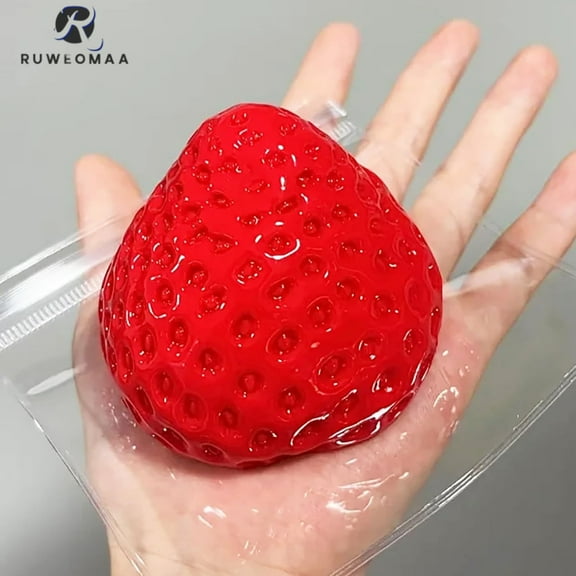 RuWeoMaa Taba Squishy Strawberry, Big Taba Squishy, Taba Squishy Big, Squishy Strawberry, Giant Strawberry Squishy, Strawberry Squishy