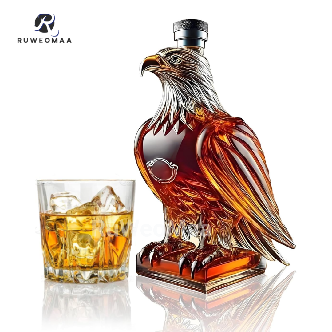RuWeoMaa Whiskey Decanter,Jack Daniels Bottle,Eagle Whiskey Bottle