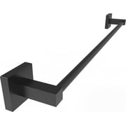 Ruacq 24-Inch Matte Black Square Towel Bar
