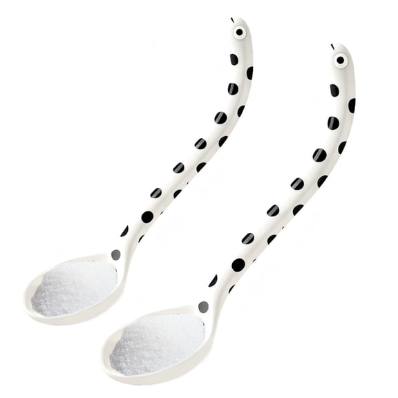 Ruanlalo 1/2Pcs Garden Eel Spoon Lifelike Orange Striped Spotted Eel Design Food Service Spoon Playful Tea Accessory