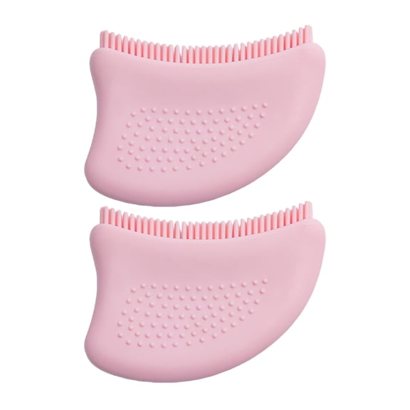 Ruanlalo 1/2Pcs Lymphatic Contour Face Brush Chin Face Neck Sculpting Reduce Puffiness Lymphatic Drainage Massager Brush Ergonomic Fatigue Relief Facial Care Scrubber