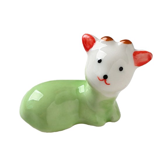 Ruanlalo 1/4Pcs Ceramic Lamb Chopstick Rest Sheep Dinner Chopsticks Spoons Forks Stand Animal Tableware Holder Rack Kitchen Dining Table Decoration