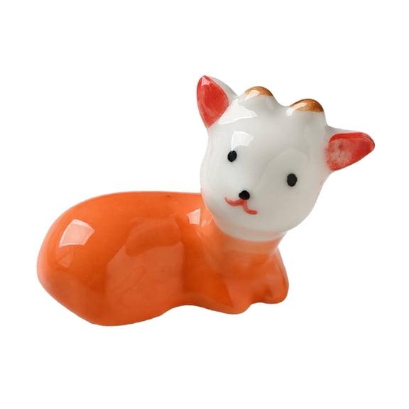 Ruanlalo 1/4Pcs Ceramic Lamb Chopstick Rest Sheep Dinner Chopsticks Spoons Forks Stand Animal Tableware Holder Rack Kitchen Dining Table Decoration