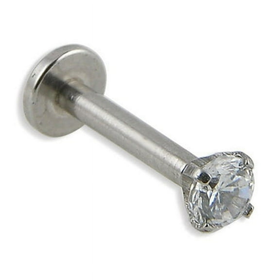 Ruanlalo 1 Pc CZ Tragus Lip Ring Ear Cartilage Stud Earring Body Piercing Jewelry 3mm