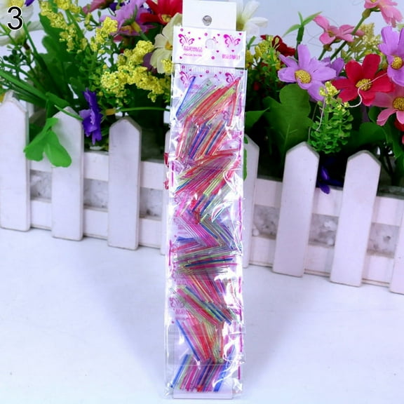 Ruanlalo 10 Packs Women Ear Studs Earrings Allergy Free Sterilized Plastic Sticks Bars Mixed Color