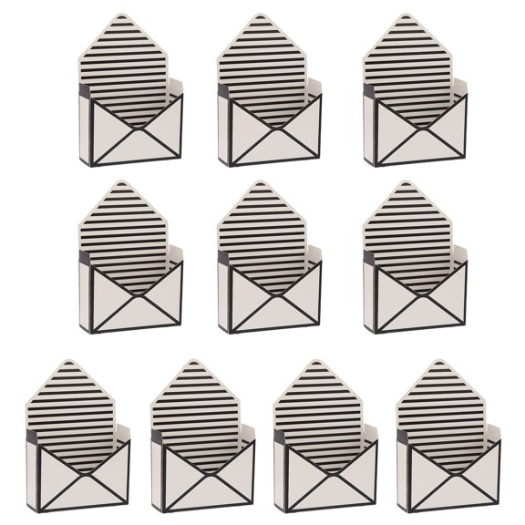 Ruanlalo 10 Pcs Valentine's Day Floral Envelope Boxes Empty Florist Bouquet Packaging Box Folding Paper Envelope Gift Box for Wedding Party Flower Wrapping Supplies