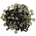 thumbnail image 1 of Ruanlalo 100 Pcs Black Plastic Toy Eyes Safety DIY 6-14mm for Teddy Bear Animal Dolls 10 mm, 1 of 6