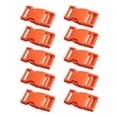 thumbnail image 1 of Ruanlalo 10Pcs Clips Buckles Simple Thicker Convenient Colorful Plastic Buckles for Lanyards Orange, 1 of 6