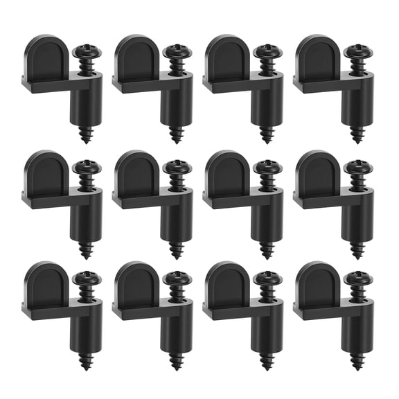 Ruanlalo 12/24/48Pcs Window Screen Clip with Screws Fastens Winter Window Screens Storm Windows Storm Panels Screen Door Offset Window Clips