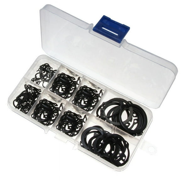 Ruanlalo 160Pcs 6mm-25mm Assorted C-Clip Snap Ring Circlip Retaining Ring Set with Case