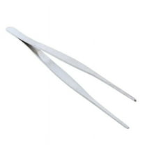 Ruanlalo 18cm Stainless Steel Round Head Tweezers Crafting Repairing Experiment Tool