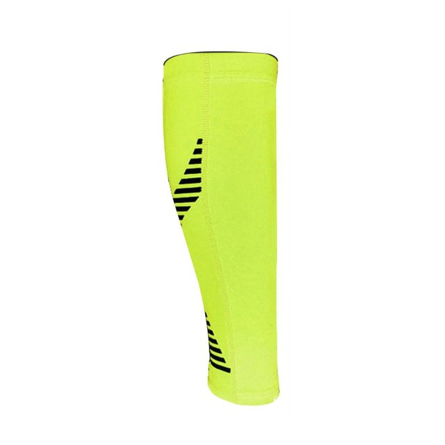 Ruanlalo 1Pc Unisex Calf Compression Sleeve Support Brace for Running Training Exercise Fluorescent Green L