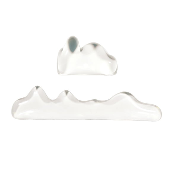 Ruanlalo 2 Pcs Gel Wrist Rest Set Clear Wrist Pad for Keyboard with Mouse Wrist Rest Ergonomic Hand Wrist Support Pad for Computer Laptop Office Gaming