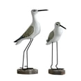 thumbnail image 1 of Ruanlalo 2 Pcs Wooden Seagull Figurine Coastal Lifelike Seabird Sculpture Nautical Animal Tabletop Ornament for Bedroom Living Room Home Office Desk Shelf Decor, 1 of 7