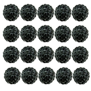 Thebeadchest 12mm Natural Round Wood Beads, Wooden Beads Loose Wood Spacer Beads for DIY Jewelry Making, 4 Sizes (8mm, 10mm, 12mm, 20mm) - Black