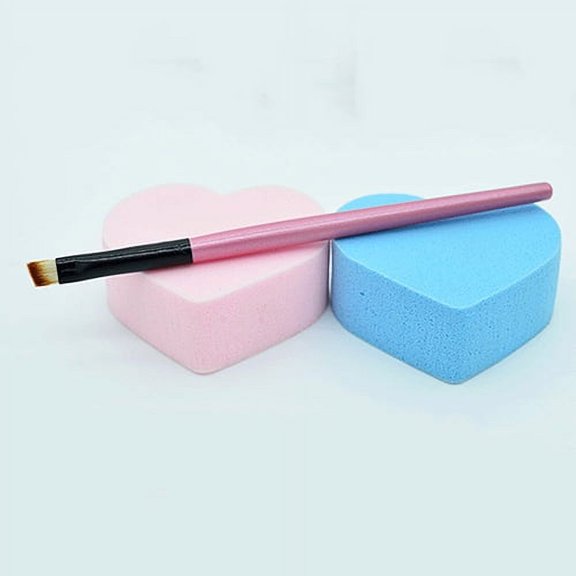 Ruanlalo 3 Pcs Professional Cosmetic Brushes Eyeliner Eyebrow Brush Angled Makeup Tool