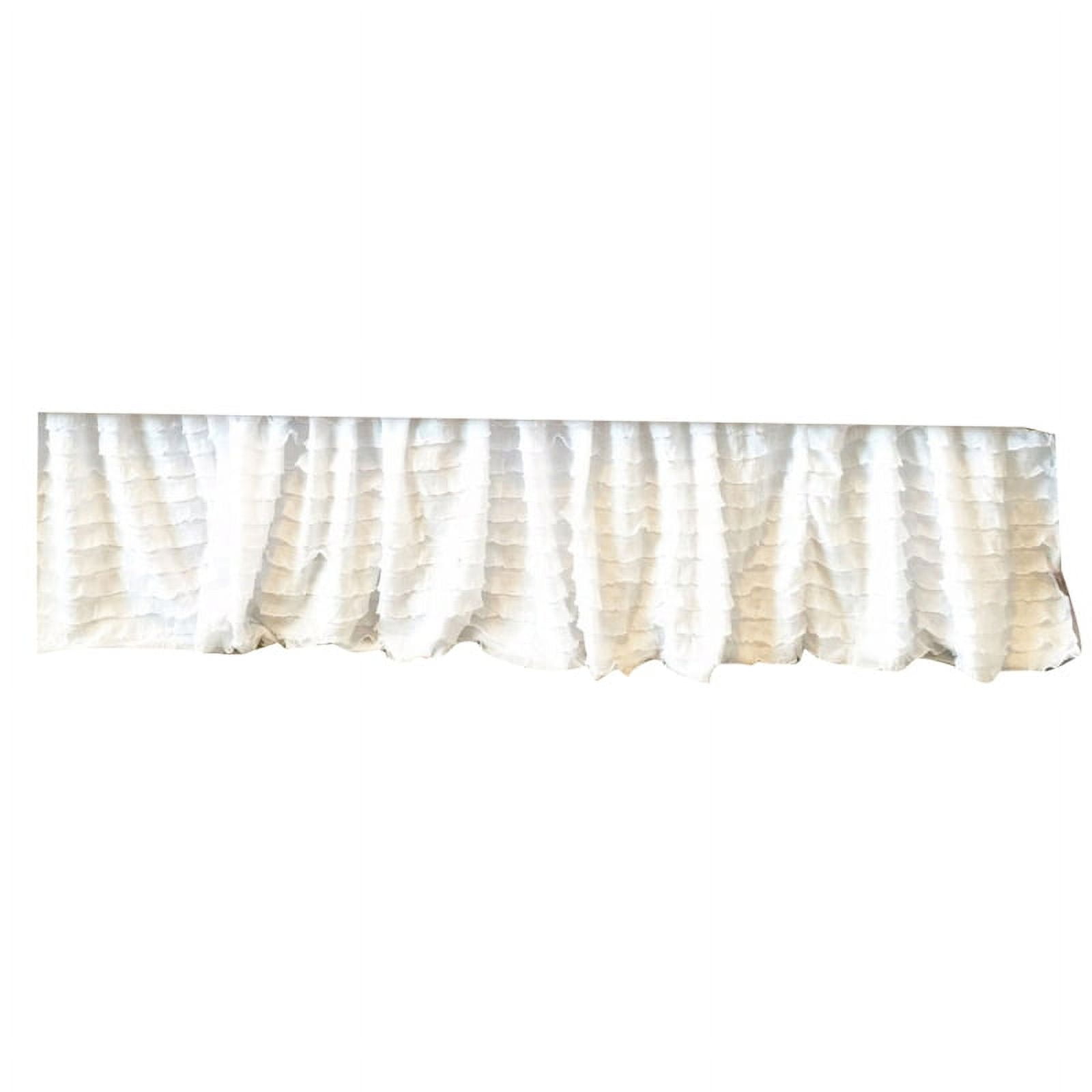 Ruanlalo 3Pcs Baby Crib Skirts Wave Appearance Decorative Polyester