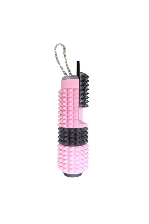 Ruanlalo 5-in-1 Spiked Roller Toy 3D Printed Spiky Pain Stim Keychain Pocket Mini Sensory Fidget Toy for Anxiety Stress Relief