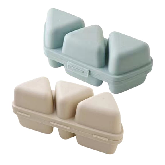 Ruanlalo 6-in-1 Triangle Rice Ball Mold Bento Box And Sushi Maker Dishwasher Safe Lunch Container for Onigiri Sushi Seaweed Rice Balls