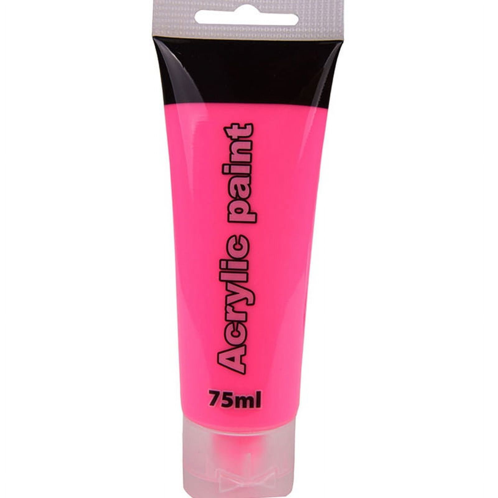 Ruanlalo 75ml Pro Tube Acrylic Paint Studio Nail Glass Wall Art Painting Artist Supplies Pink