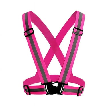 Athletic Works Neon Green LED Adjustable Rope Safety Vest Reflective ...