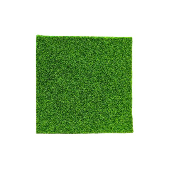 Ruanlalo Artificial Grass Mat Fairy Garden Fake Grass Microlandscape Grass Mat Realistic Greenery Mat for Doll Mansion DIY Crafts Miniature Decoration