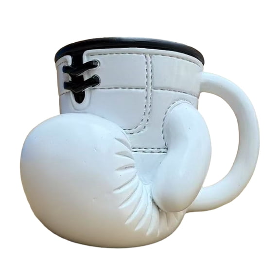 Ruanlalo Boxing Glove Mug 3D Novelty Coffee Cup Stainless Steel Tea Cup 12oz Unique Funny Boxing Gift for Boxers Fitness Enthusiasts Coaches