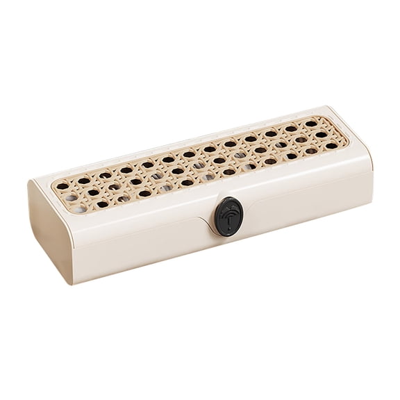 Ruanlalo Cable Organizer Box Desktop Cable Management Box with Lid Cable Storage Box with Removable Dividers for Multiple Cables Remote Control Charger