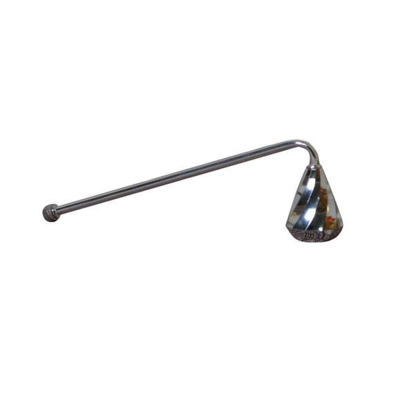 Ruanlalo Candle Snuffer with Long Handle Putting Out Candle Wick Flame Extinguishing Tool Candle Extinguisher Accessory Decorative Metal Candle Cover Tool