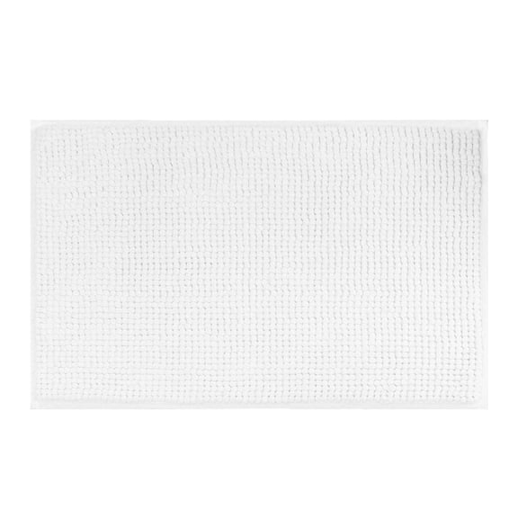 Ruanlalo Chenille Bath Mat Soft Short Plush Water Absorbent Bathroom Rug Quick Dry Washable Thick Shower Mat for Bathroom Restroom