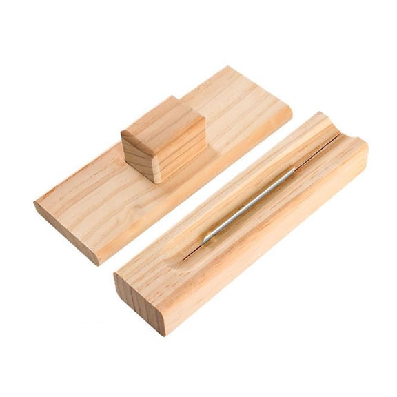 Ruanlalo Chestnut Mouthpiece Macadamia Pecans Hazelnuts Opener Easy to Use Portable Lightweight Wooden Nut Cracker Tool