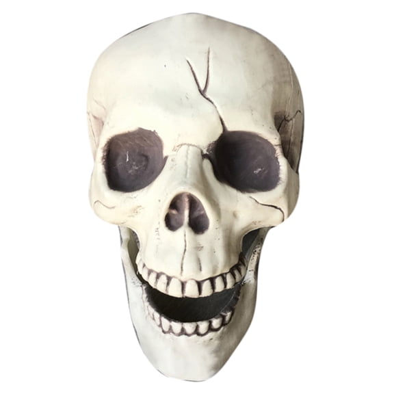 Ruanlalo Creepy Plastic Open Mouth Skull Skeleton Haunted House Decor Halloween Prop
