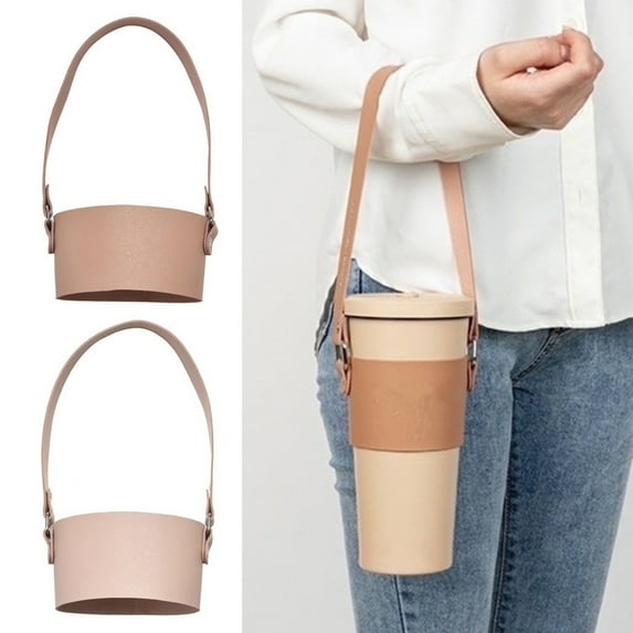 Ruanlalo Cup Cover,Beverage Cup Bag with Handle Easy to Carry Insulated Milk Tea Beverage Cup Bag Daily Use