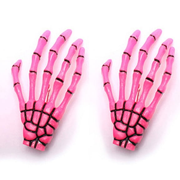 Ruanlalo Fashion Punk Skull Paw Hairpin Exaggerated Skull Bone Hand Claws Hair Ornaments