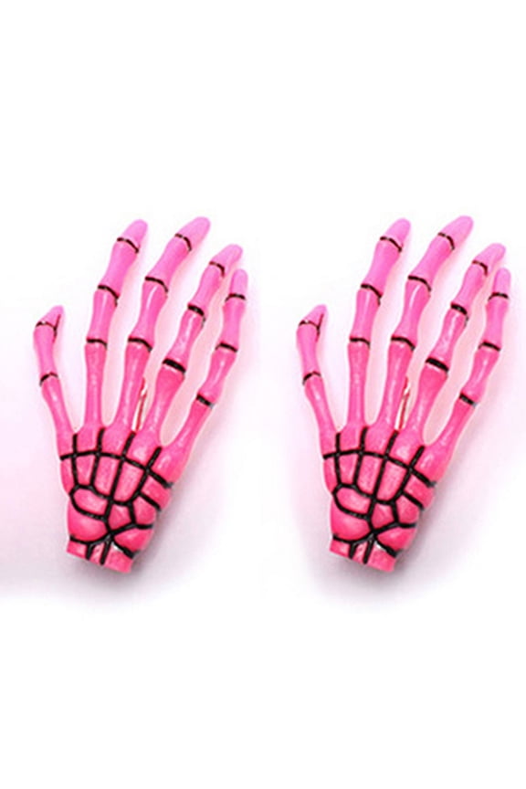 Fashion Punk Skull Paw Hairpin Exaggerated Skull Bone Hand Claws Hair Ornaments