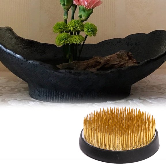 Ruanlalo Flower Frog Durable Flower Fixed Tool Round Fine Workmanship Compact Flower Arrangement Pin Holder for Garden