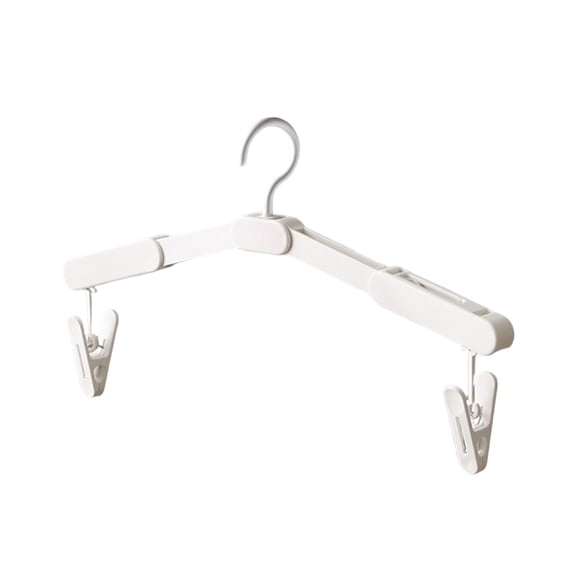 Ruanlalo Foldable Travel Hanger with Clips Portable Clothes Hangers Collapsible Space-Saving Hangers for Cruise Vacation Suitcases